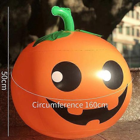 Cadeaux pour Halloween- Pumpkin 02 Inflatable Pumpkin Balloon Hanted House Decorations for Indoor Outdoor Yard Decoration Horror Props Kids Toy (1/5)