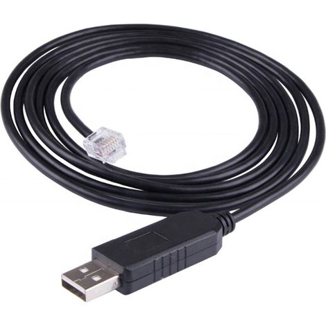 Câble adaptateur USB vers RJ12 RS232, câble de données série virtuel, haute compatibilité (1/5)