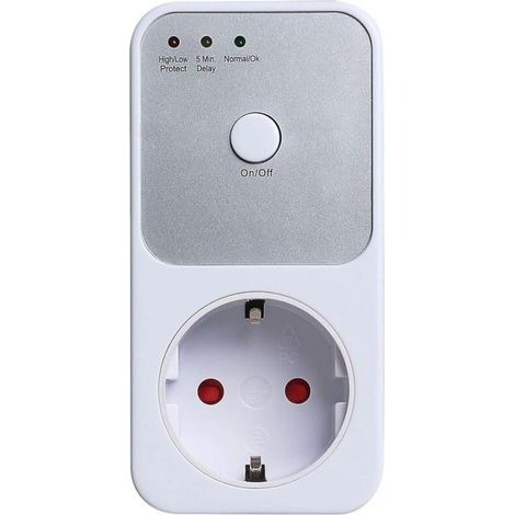 Interrupteur de prise de protection de tension automatique AC220V Power Surge Safety Protector eu plug socket réfrigérateur protecteur-1pièce (1/4)