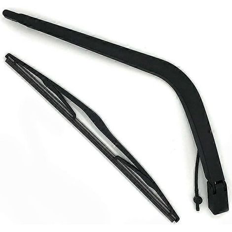 Essuie-glace arrière et bras pour voiture, 1 balai en caoutchouc, compatible universel, remplacement facile, haute durabilité, performance optimale (1/5)