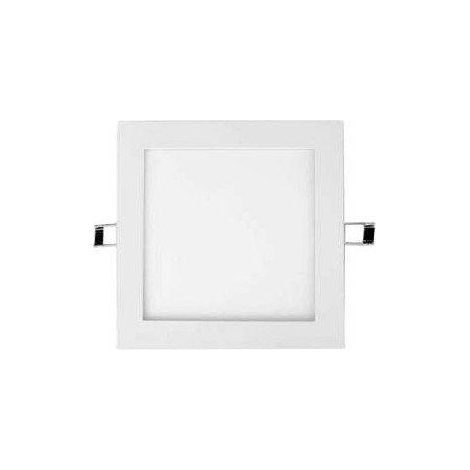 DownLight LED Empotrar Cuadrado 12W Luz Blanca 6000K Acabado BLANCO