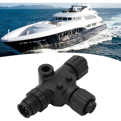 Connecteur T NMEA 2000 3 Ports 5 Broches M12 Étanche IP67 pour Réseaux Garmin (1/5)