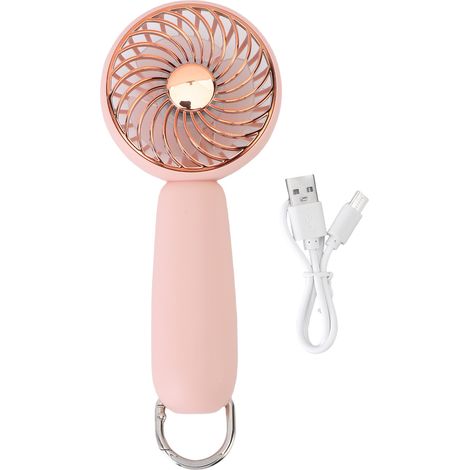 Ventilador de Mano Portátil, 3 Velocidades, Silencioso y Ligero con Batería 3000mAh – Ideal para Oficina, Viajes y Exteriores (1/5)