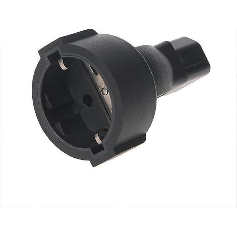 Adaptateur femelle standard européen IEC 320 C14 vers CEE 7/7 pour cordon d'alimentation UPS/PDU WA-0140 (1/5)