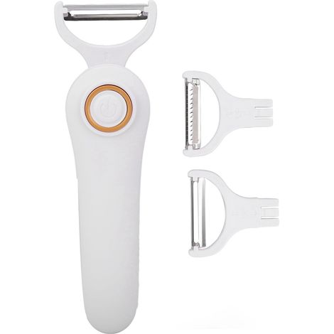 Éplucheur Électrique - USB Rechargeable - 3 Têtes De Coupe - Pour Fruits Et Légumes - 239 G (1/5)