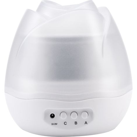 Veilleuse Projecteur Rotatif - Projection Étoilée - Pour Chambre d'Enfant et Chambre à Coucher - 4 Disques de Projection - Alimentation USB ou Piles - 1 Pièce (1/5)