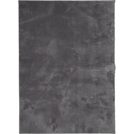 Maison Exclusive - Tappeto Pelo Corto HUARTE Morbido Lavabile Antracite 140x200 cm