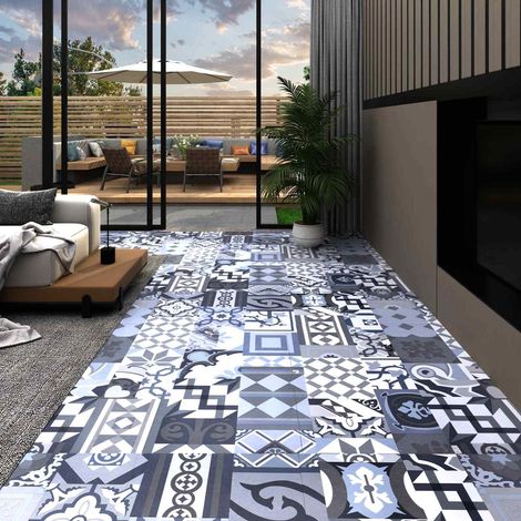 vidaXL Flooring Planks 5.11 m² 55 pcs PVC Coloured pattern