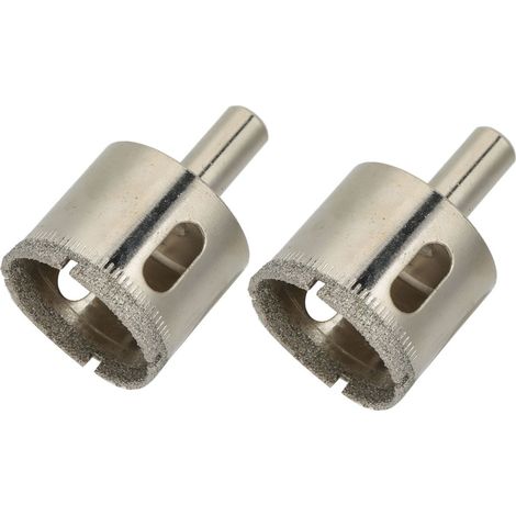 2 Stück diamantbeschichtete Lochsägen-Öffnungsbohrer für Glas, Keramikfliesen und Marmor, 1‐3/8 Zoll (35 mm) (1/5)