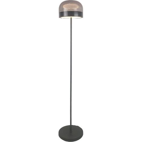 Lampada da terra nera vetro fumé LED CCT 20W Xelira (1/5)