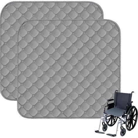 2 pièces Coussin Incontinence Chaise Adulte, Absorbant Lavable, Siège Réutilisable, imperméables, Tapis d'incontinence antidérapants pour fauteuils, chaises Longues, sièges Auto,50 x 50 cm (1/5)