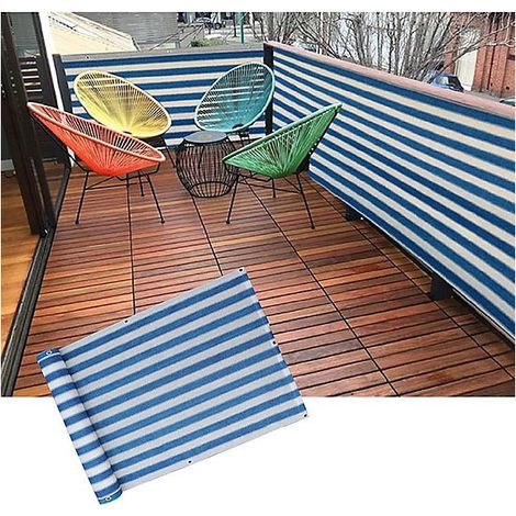 0,9x3 mètres, écran de confidentialité pour balcon, clôture décorative, toile d&aposombrage perméable pour l&aposextérieur (1/5)