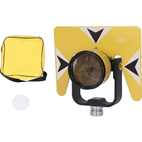 Prisme d'arpentage équipement d'arpentage en verre optique jaune avec sac de rangement pour SOKKIA 5/8in X 11 femelle (1/5)