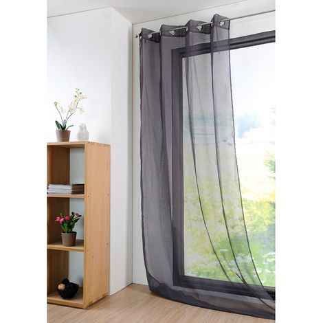 Tenda monna sa Stof con velo misura 140 x 280 cm colore antracite (1/4)
