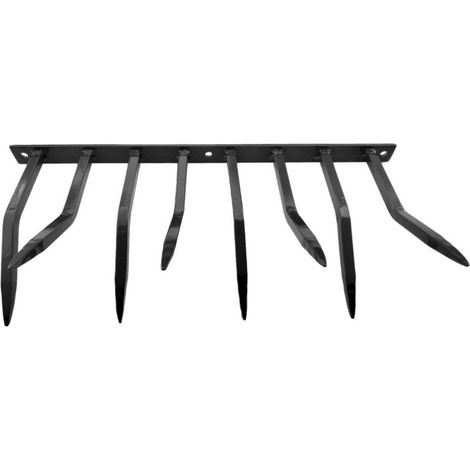 Barriera Antintrusione con Punte in Acciaio 49x24 cm per Balconi Muri di Cinta Goffrato Nero (1/2)