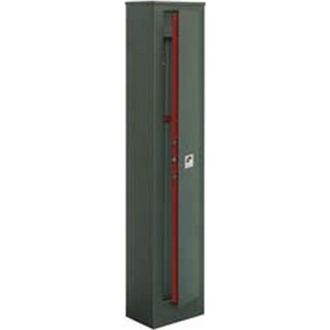 1PZ ARMADIO PORTAFUCILI 5 POSTI CON TESORETTO - mm.308x208x1480h. peso kg.36,6 (S5001T)