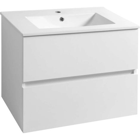Aqualine Paneda - Mobiletto per lavabo 70x55x45 cm, bianco PN270 (1/5)