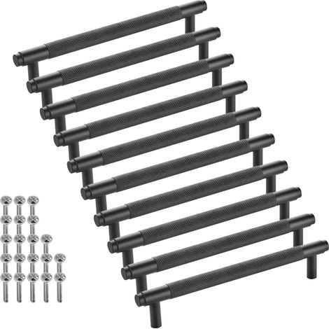 SOTECH Möbelgriff Bügelgriff Blackline VIII schwarz matt Schubladengriff Schrankgriff inkl. Schrauben - Bohrlochabstand (BA) 160 mm, 10 Stück