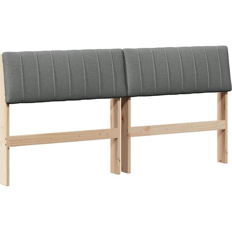 Maison Exclusive - Cabecero tapizado Gris oscuro 160 cm Madera de