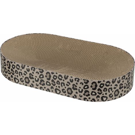 Lit Kratzbaum - TRIXIE - LEO - Karton - 63 x 10 x 35 cm - Braun mit Leopardenmuster