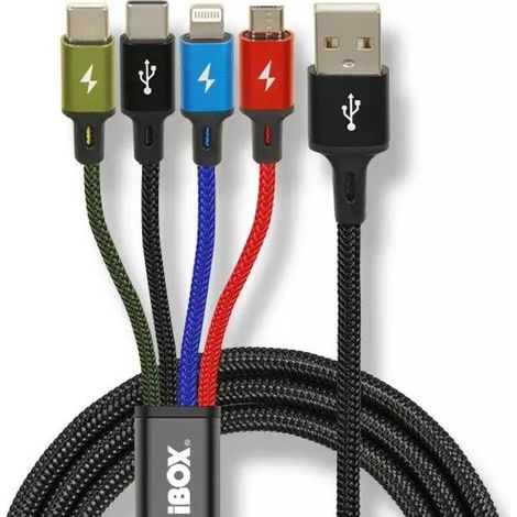 Universal 4 in 1 charging cable I-BOX USB IKUM4W1