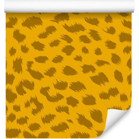Gelbe Leder-Gold-Tapete für Wohn- und Schlafzimmer, 50 x 1000 cm (1/5)