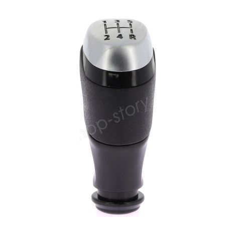 Pommeau de levier de vitesse Clio 4 chrome et noir (1/5)