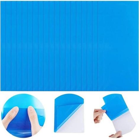 Patchs ultra-résistants pour liners de piscine. 85 x 125 cm. vinyle auto-adhésif. imperméables.