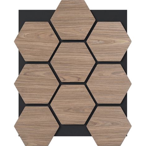 COSTWAY 81 x 66 cm Sound Absorbing Panel 4 Pack Acoustic Panels for Walls