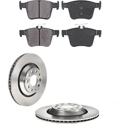 KIT FRENI POSTERIORI compatibile con VW PASSAT B8 (3G2,CB2) - DISCHI + PASTIGLIE OEM: P 85 124 / 17729 , 18319 /SOSTITUZIONE DIRETTA/BASSA POLVERE/SILENZIOSO (1/5)
