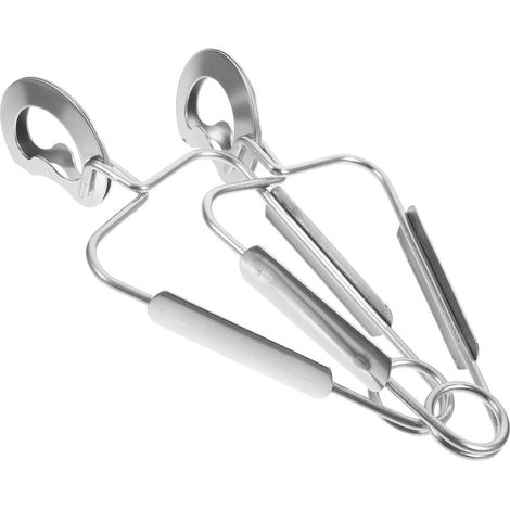 Lot 2 pinces escargots inox bords lisses + poignée ergonomique, ustensiles service déjeuner/dîner/hôtel