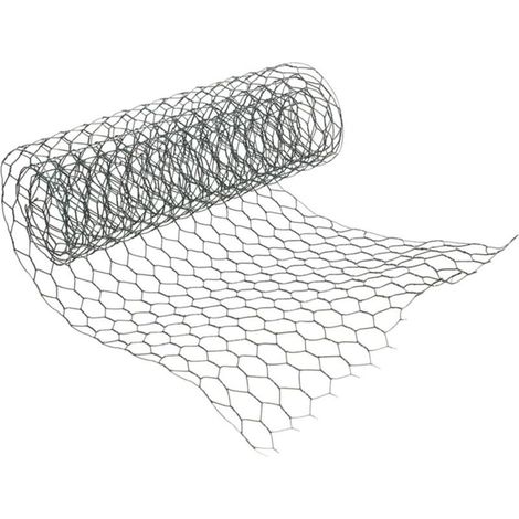 Grillage Poule galvanisé Jardin poulailler, voliere Triple Torsion Tailles au Choix Maille Fine 0.35mX10m (1/4)