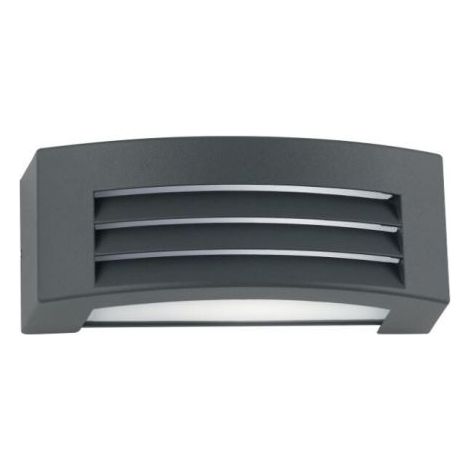 APPLIQUE DA ESTERNO BIEMISSIONE DENVER ANTRACITE 1XE27 IP54 29X11 3X12 9CM INTEC