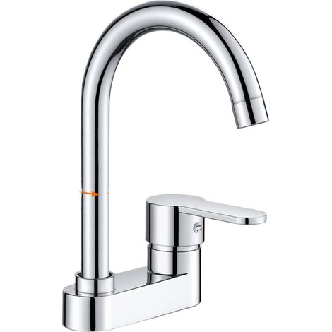 Robinet pour vasque, 2 trous, eau chaude/froide, pour vasque (1/2)
