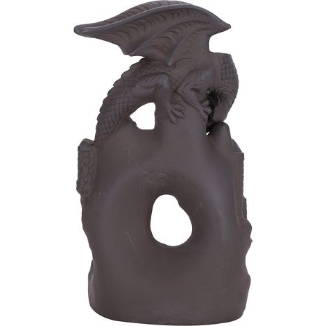 Brûleur d'encens cascade en forme de château médiéval, décoration intérieure zen et artisanale (1/5)