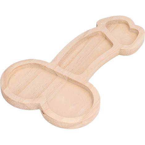 Originales 24 cm großes Vorspeisenbrett, 3-teilig, BPA-frei, aus Buchenholz, praktisches Käsebrett, ideal als Geschenk oder zum Einzug. (1/5)