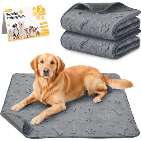 Tapis éducateurs lavables pour Chiot Lot de 2, Tapis Pipi Chien (1/5)