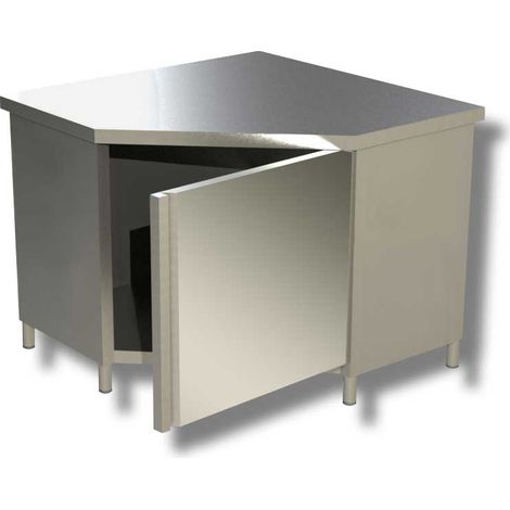 Table armoire d'angle sans dosseret profondeur 600 - Ristopro