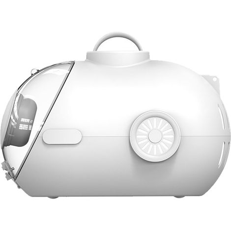 Sac de transport pour chat, capsule spatiale, respirant, 24l, grand sac de transport portable à une seule épaule pour chaton blanc (1/5)