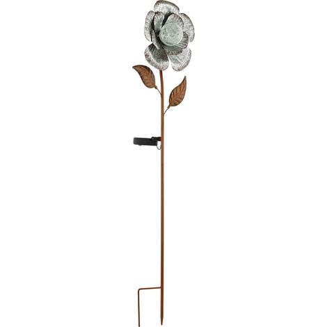 LED Solar Steck Lampe Blumen Garten Deko Erdspieß Blüten Leuchte Eglo 48809