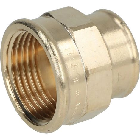 Viega Manchon de réduction, Rp1 21/2, Rp2 2 Bronze rouge ou bronze au silicium Modèle 3240, 271855