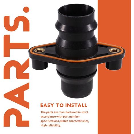 Disponible en 1 couleur : Noir Matériau : ABS Raccord coudé pour durite de liquide de refroidissement automobile 1505074-00-A -DECOWOOD (1/5)