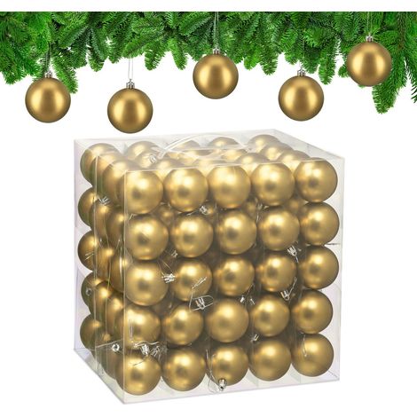 Matte Christmas Baubles Set, 100 Pieces (1/5)