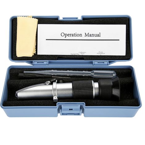 Meerwasser-Salzgehaltsmesser, Aquarium-Optik-Refraktometer, Temperaturanzeige ATC Digital 0 - 10 % (1/5)