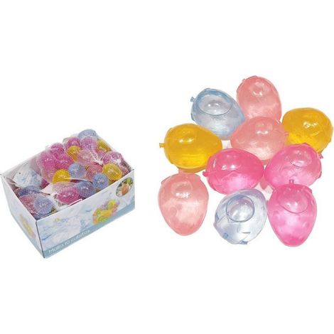 TRADE SHOP - Set 10pz Cubetti Ghiaccio Finto Colorati Freezer Cocktail Riutilizzabili Fragola - (1/2)