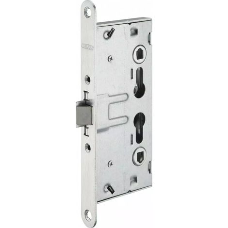 Thirard – Serrure à larder monopoint 65 mm – Entraxe 72 mm – Têtière acier zingué – Mécanisme réversible pour portes coupe-feu