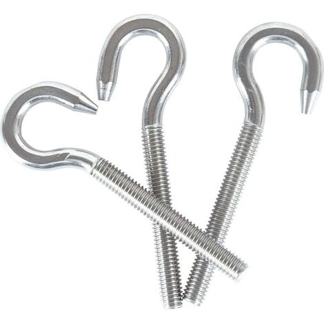 M10 304 vis à anneau en acier inoxydable, avec vis à tête ronde, crochet à vis à tête ronde, 5 pièces Crezuo (1/5)