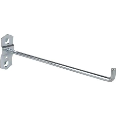 Gancio singolo jbm 200 mm compatibile con pannelli forati
