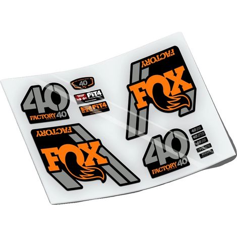 Pegatinas, vinilo resistente, opciones personalizables, color naranja. (1/2)
