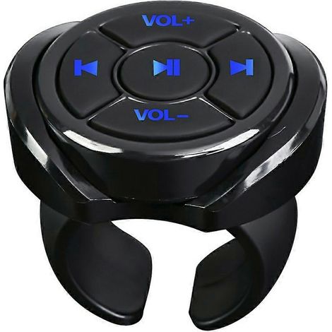 Nuevo control remoto inalámbrico con botón multimedia para volante de coche, moto y bicicleta, reproducción de música MP3 para teléfono y tableta. (1/5)